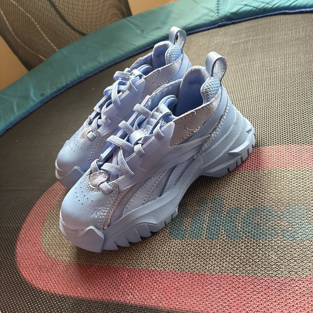 Reebok x Cardi B Club C V2 trainers in cornflower blue